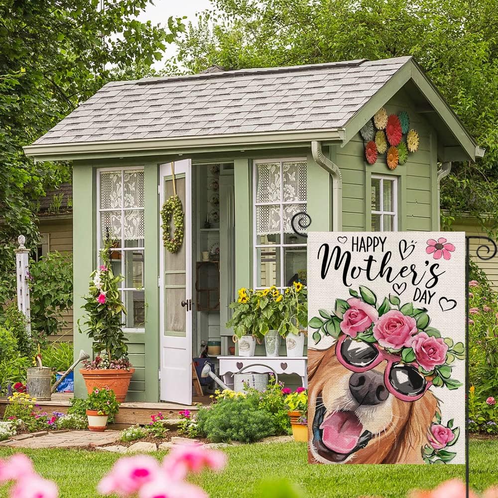 Happy Mothers Day Printed Garden Flag-Globe Flags