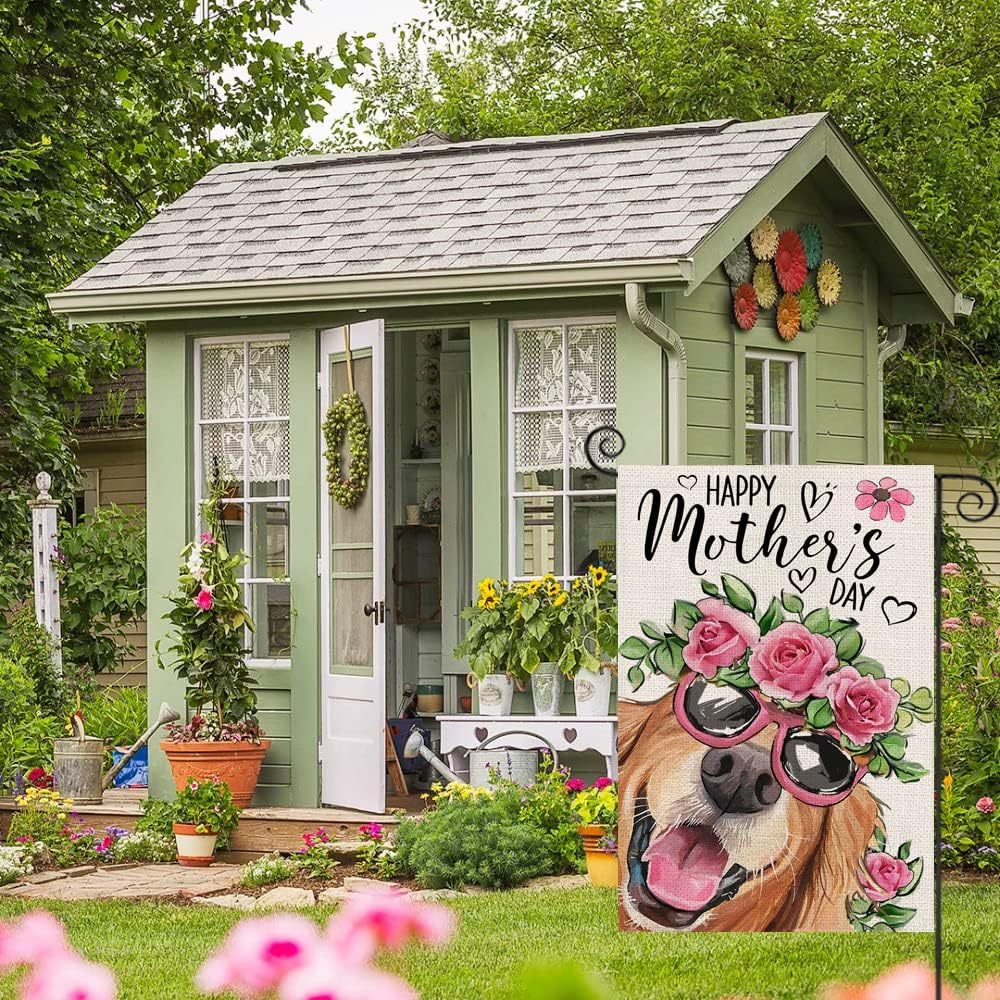 Happy Mothers Day Printed Garden Flag-Globe Flags