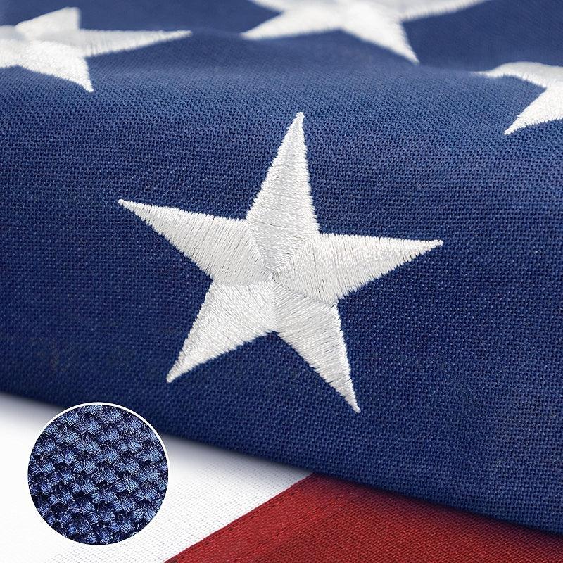American Heavy Duty Flag – Durable Nylon with Embroidered Stars-Globe Flags