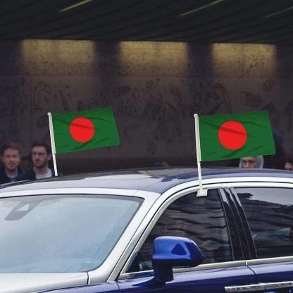 Bangladesh Flag For Car Window Polyester Mount 30x45cm-Globe Flags