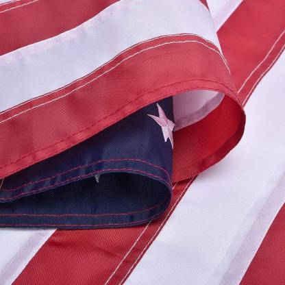 Embroidered Stars American Flag - Heavy Duty and Stable Fabric-Globe Flags