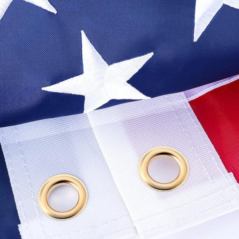 Durable Outdoor American Flag – Nylon with Embroidered Stars-Globe Flags