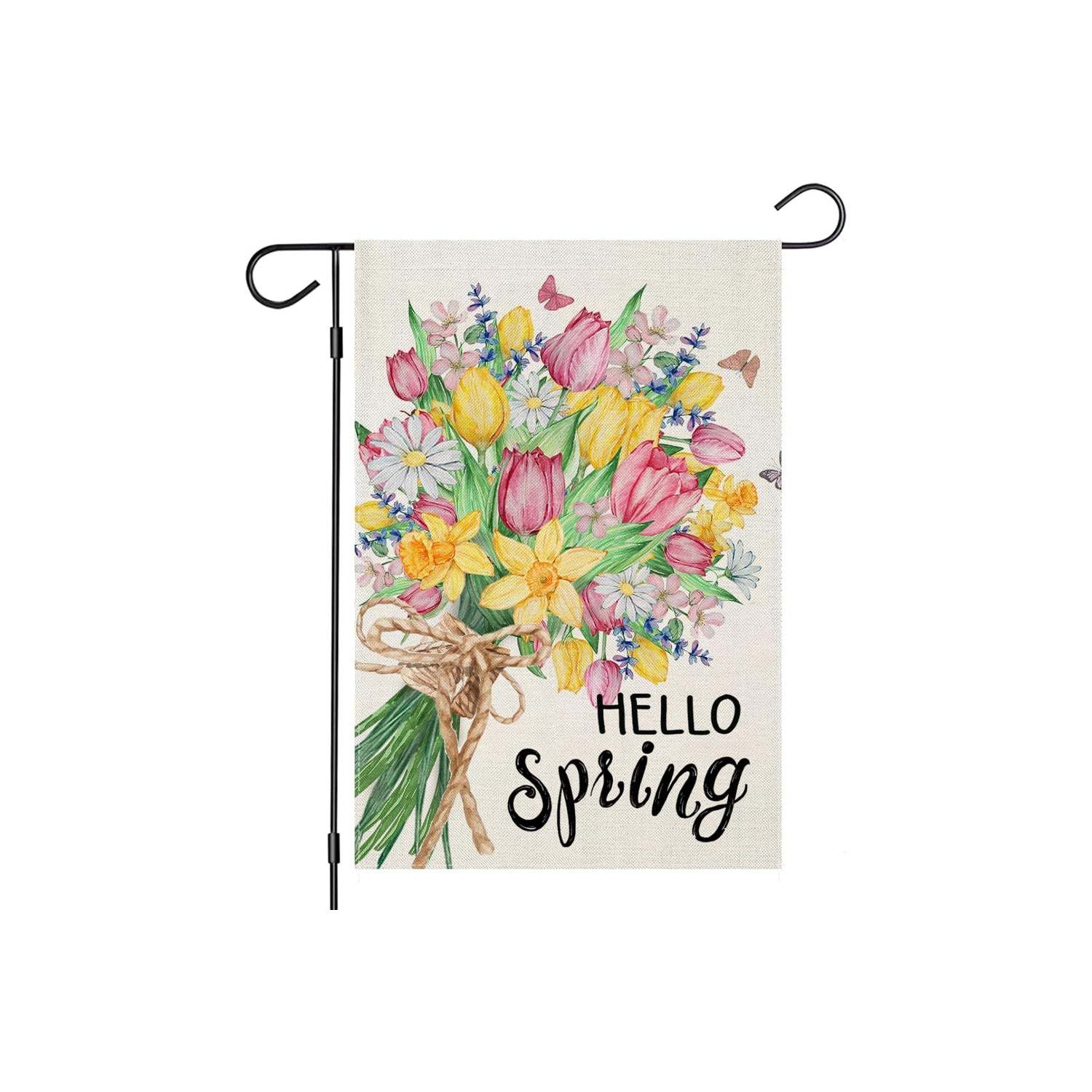 Tulip Flowers Designed Garden Flag-Globe Flags