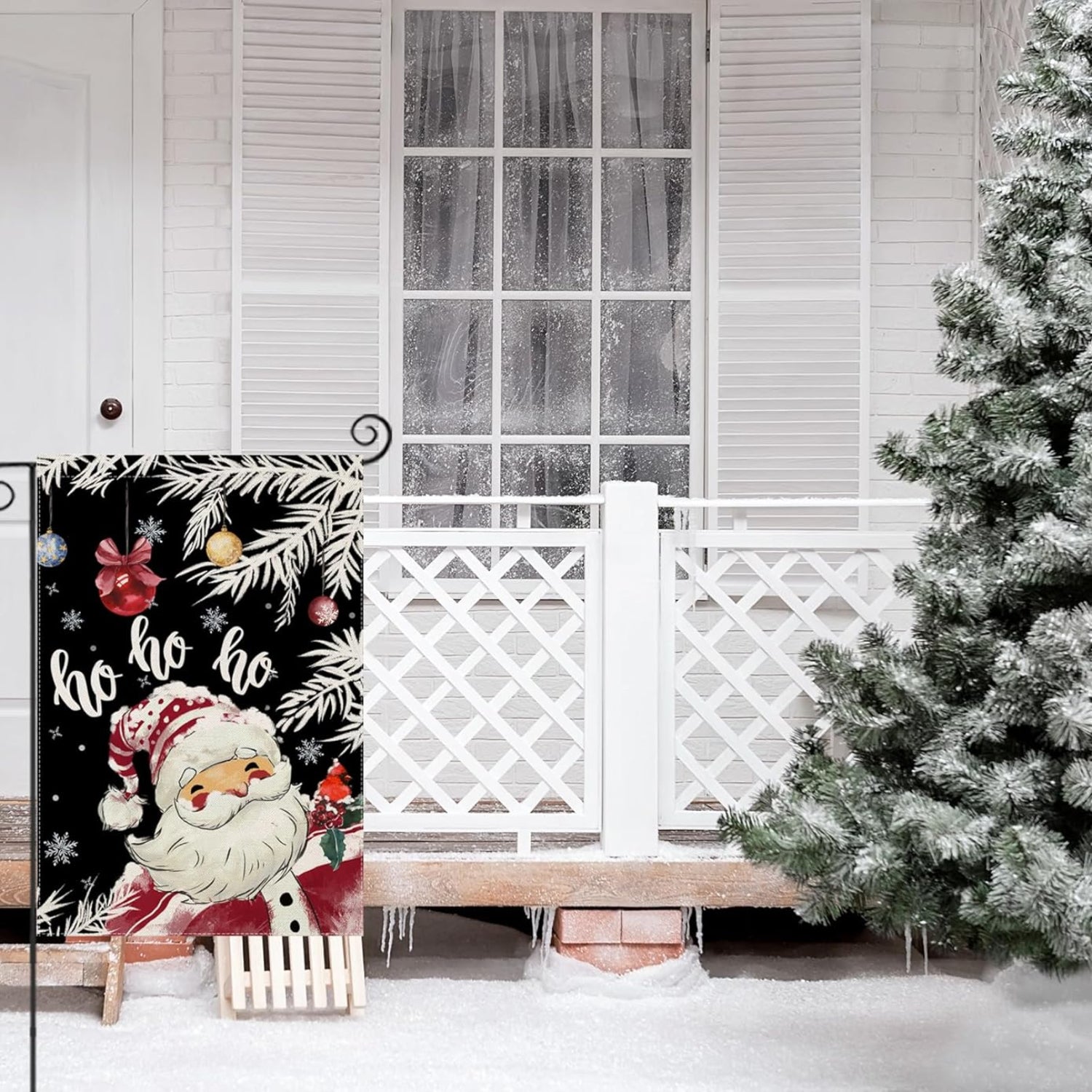 Christmas Themed Garden Flags For Yard Decoration-Globe Flags