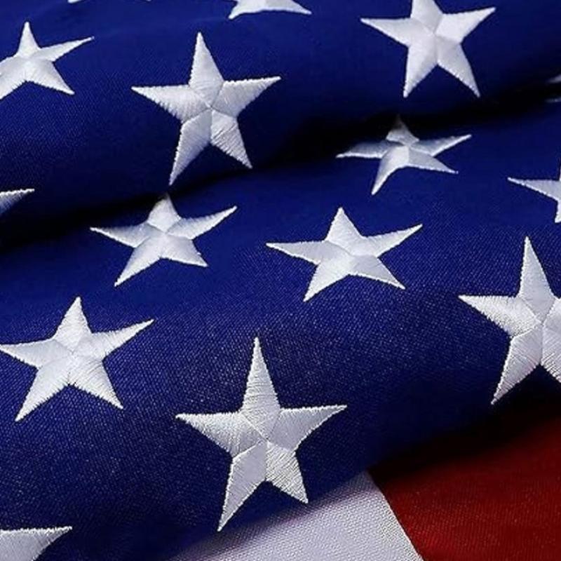 Heavy Duty Embroidered Flag – Durable Outdoor Flag with Brass Grommets-Globe Flags