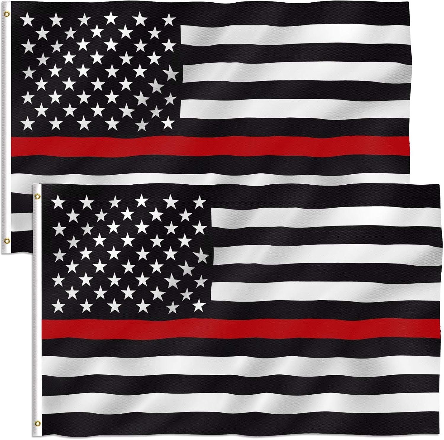2 Pieces American Tribute Flag – Durable Polyester USA Flag 3x5 close-up showing fabric texture and vivid colors