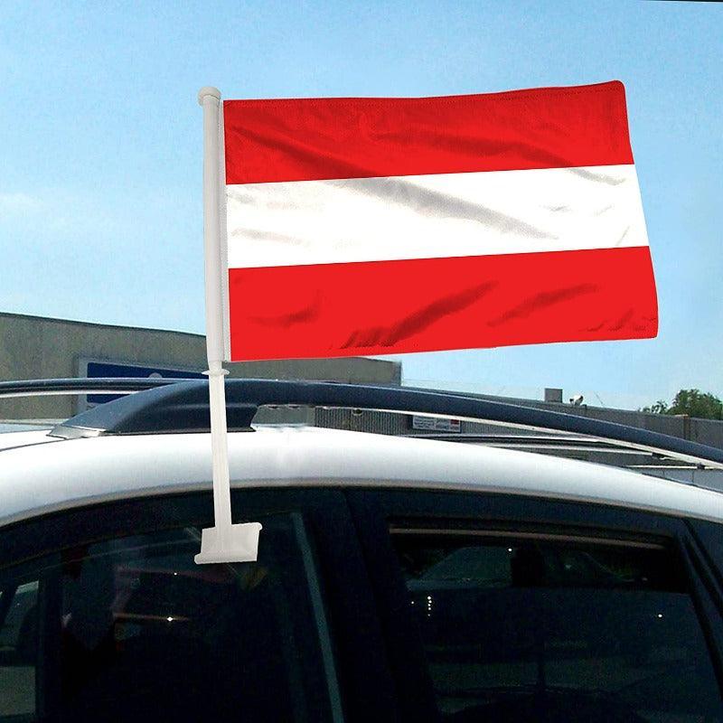 Austria Flag Car Mount Accessory For Vehicles National Identity-Globe Flags