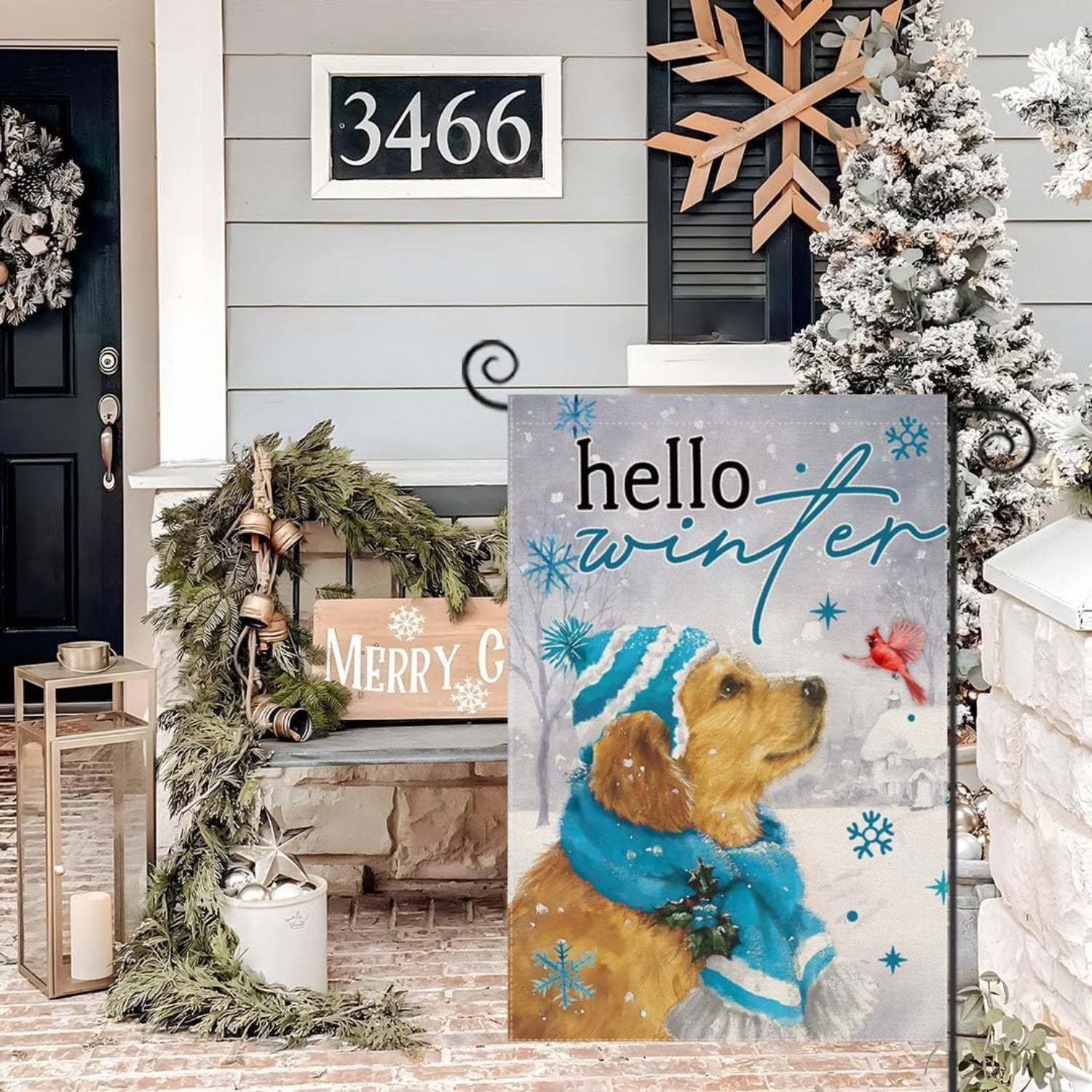 Christmas Themed Flag For Holiday Decoration-Globe Flags