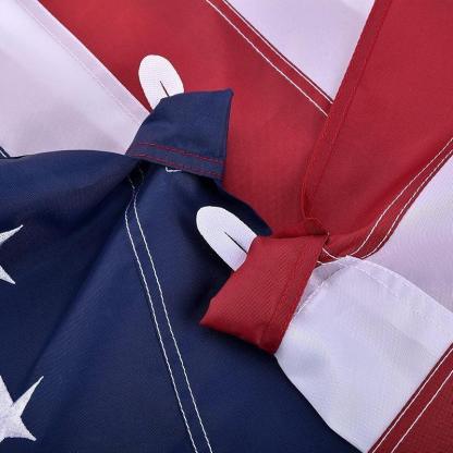 Embroidered Stars American Flag - Heavy Duty and Stable Fabric-Globe Flags