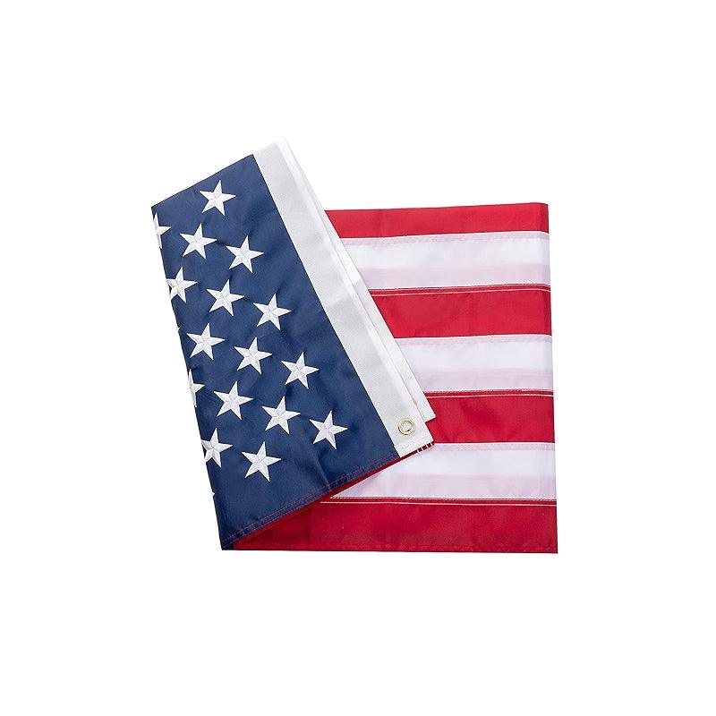 Heavy Duty Embroidered Flag – Durable Outdoor Flag with Brass Grommets-Globe Flags