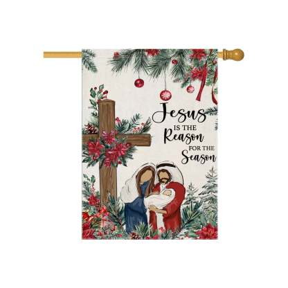 Double Sided Printed Garden Flag For Holidays-Globe Flags