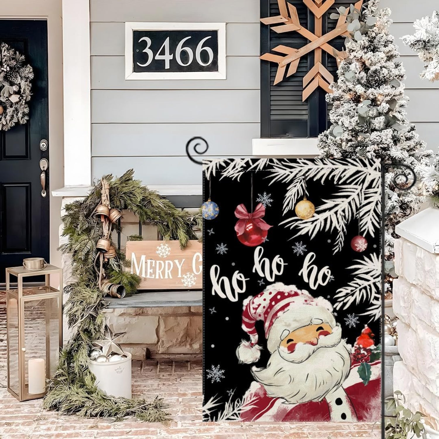 Christmas Themed Garden Flags For Yard Decoration-Globe Flags