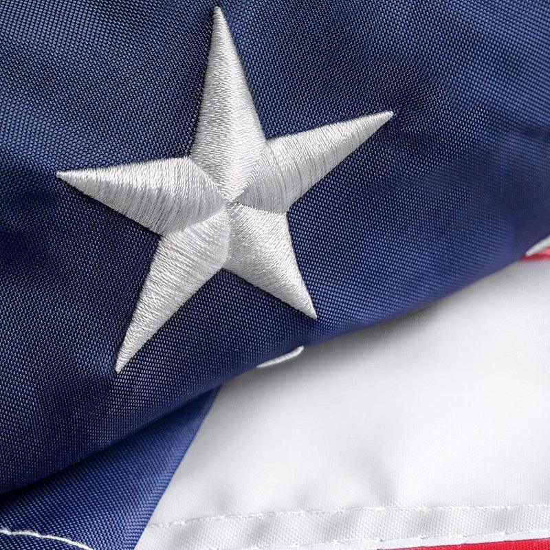 Durable Outdoor American Flag – Nylon with Embroidered Stars-Globe Flags