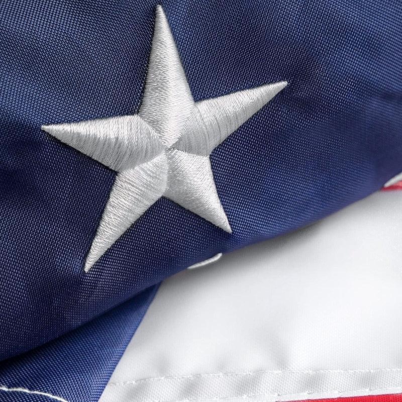 Durable Outdoor American Flag – Nylon with Embroidered Stars-Globe Flags