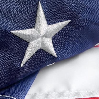 Durable Outdoor American Flag – Nylon with Embroidered Stars-Globe Flags