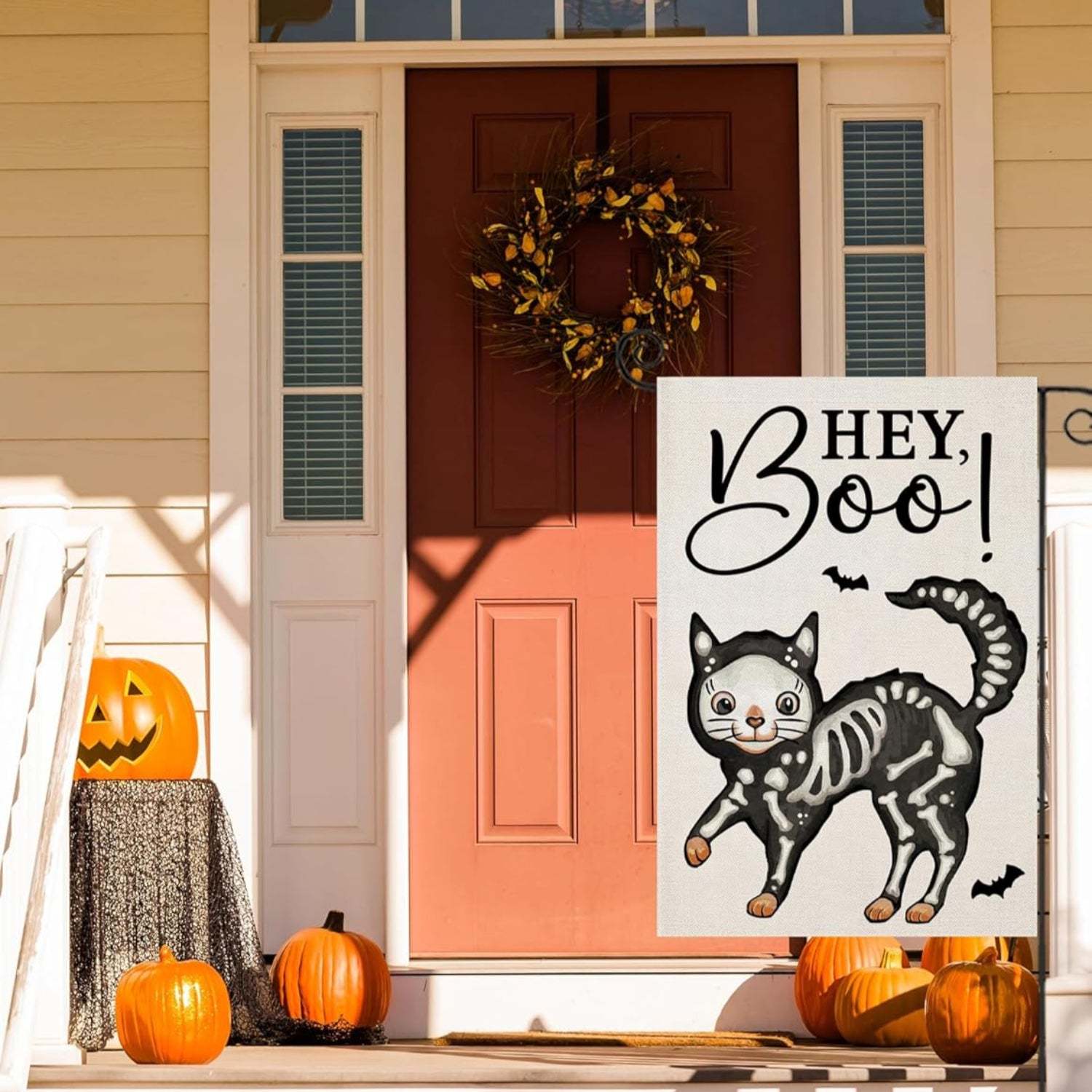 Halloween Cat Printed Garden Flag For Decoration-Globe Flags