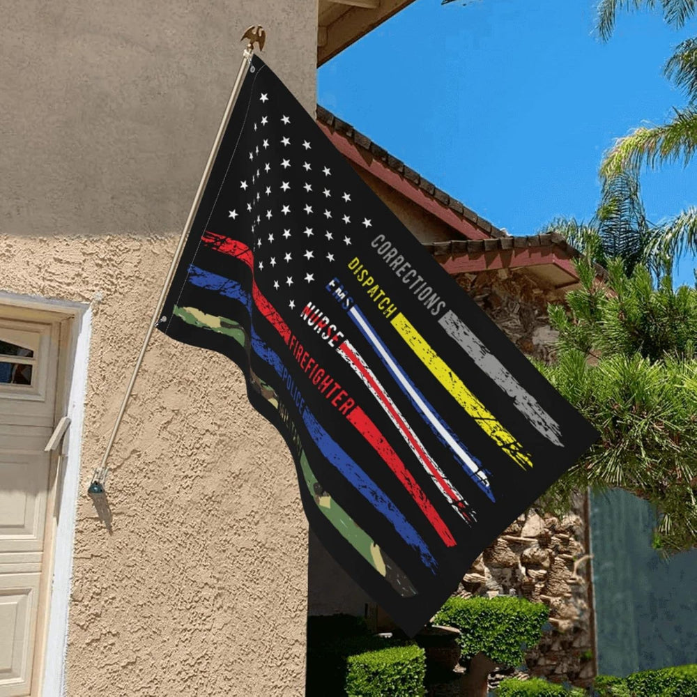 USA Flag - folded product showing packaging