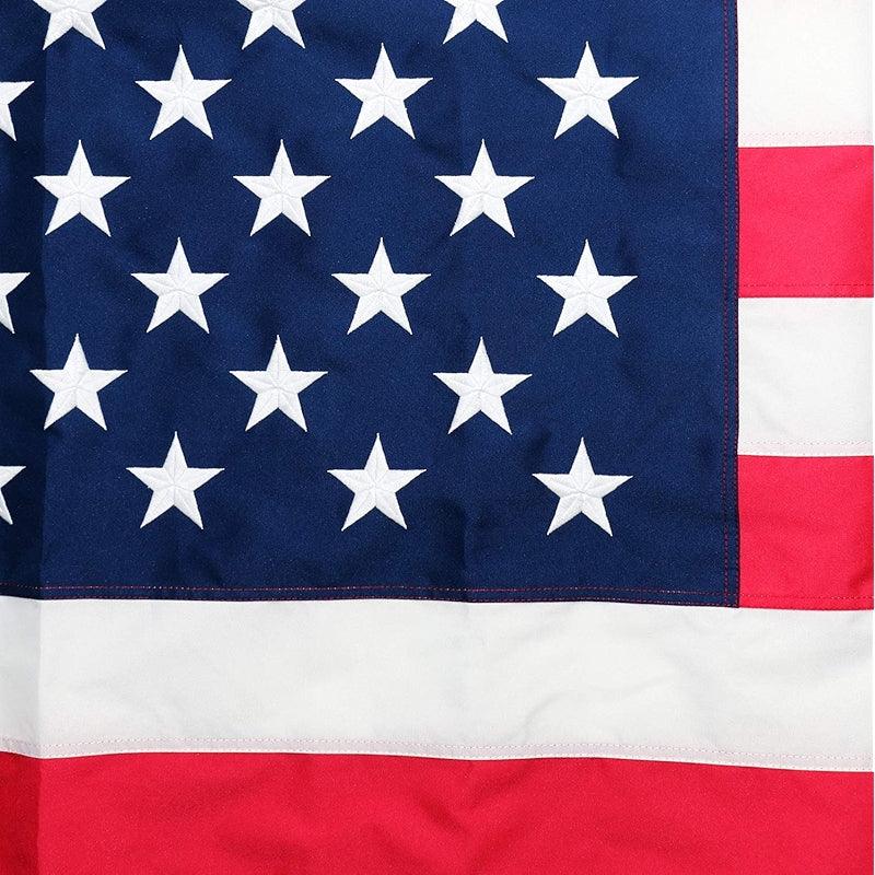 Fade Resistant USA Flag – Heavy-Duty Outdoor Polyester with Embroidered Stars-Globe Flags