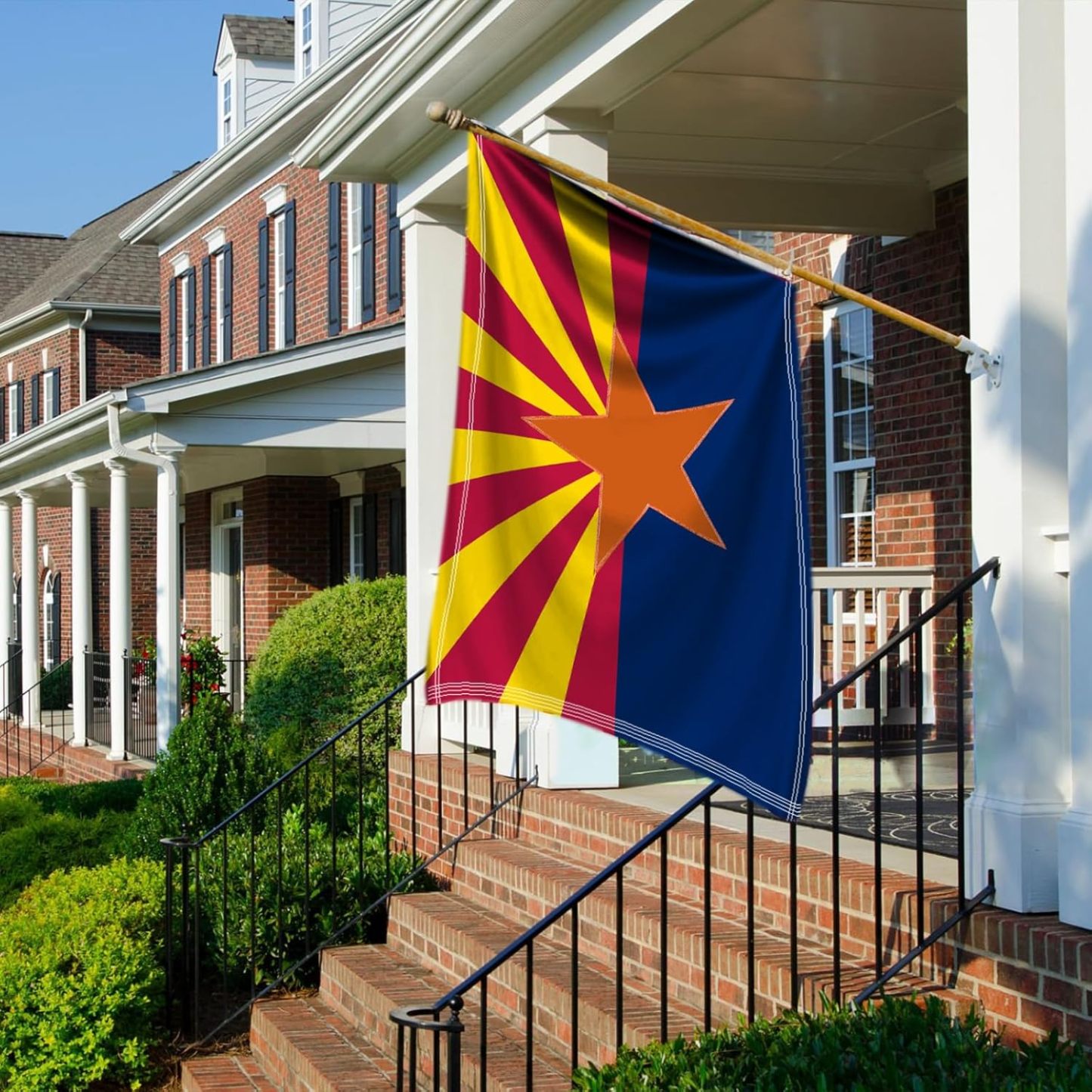 Arizona State Flag With Quadruple Stitched And Brass Grommets-Globe Flags