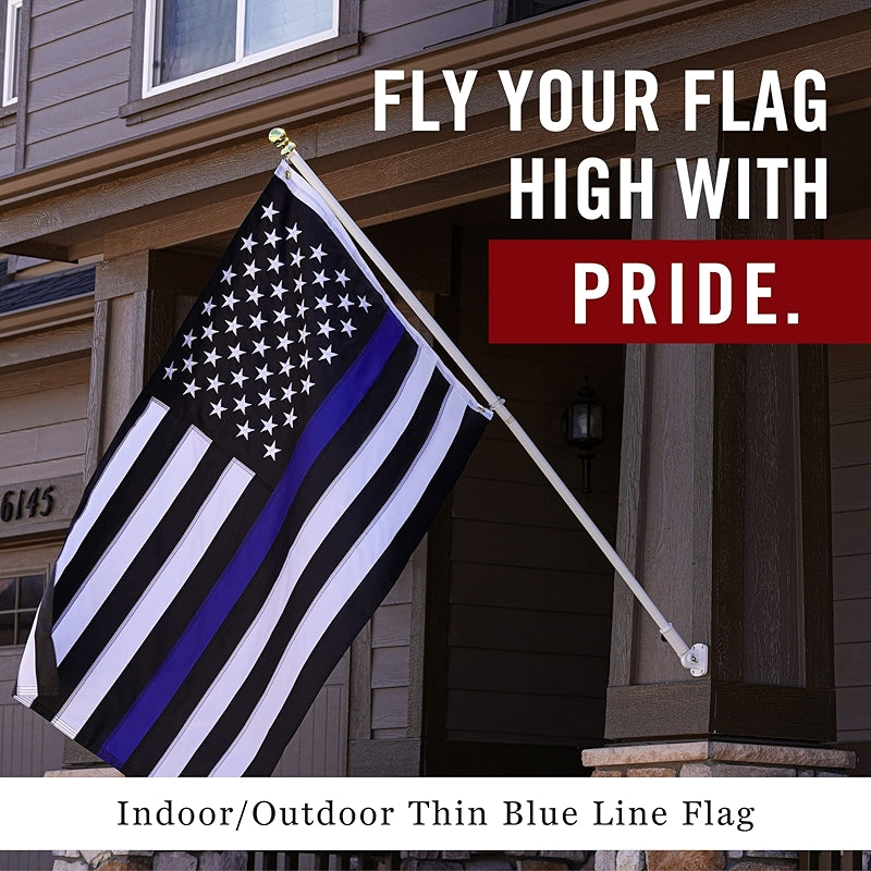 Thin Blue Line Flag 5x8 Ft Heavy Duty Nylon