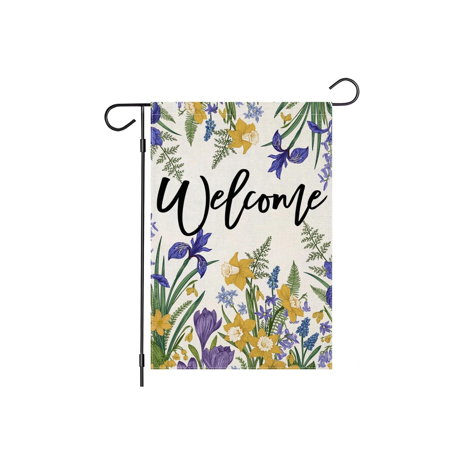 Floral Themed Decorative Yard Banner-Globe Flags