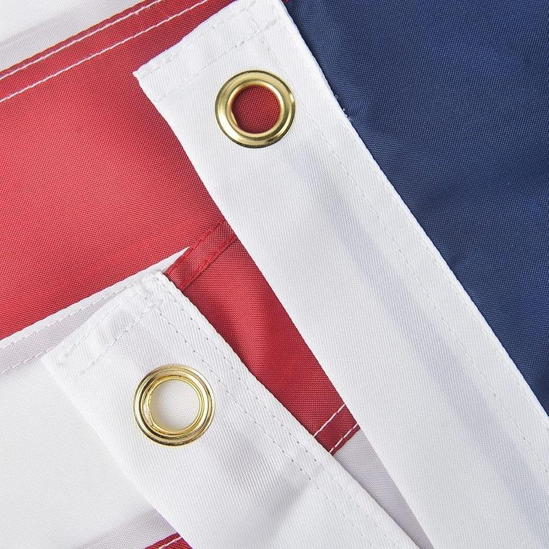 Embroidered Stars American Flag - Heavy Duty and Stable Fabric-Globe Flags