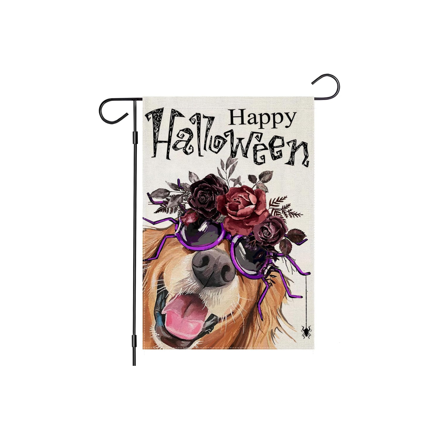 Funky Halloween Dog Printed Flag For Garden Decoration-Globe Flags