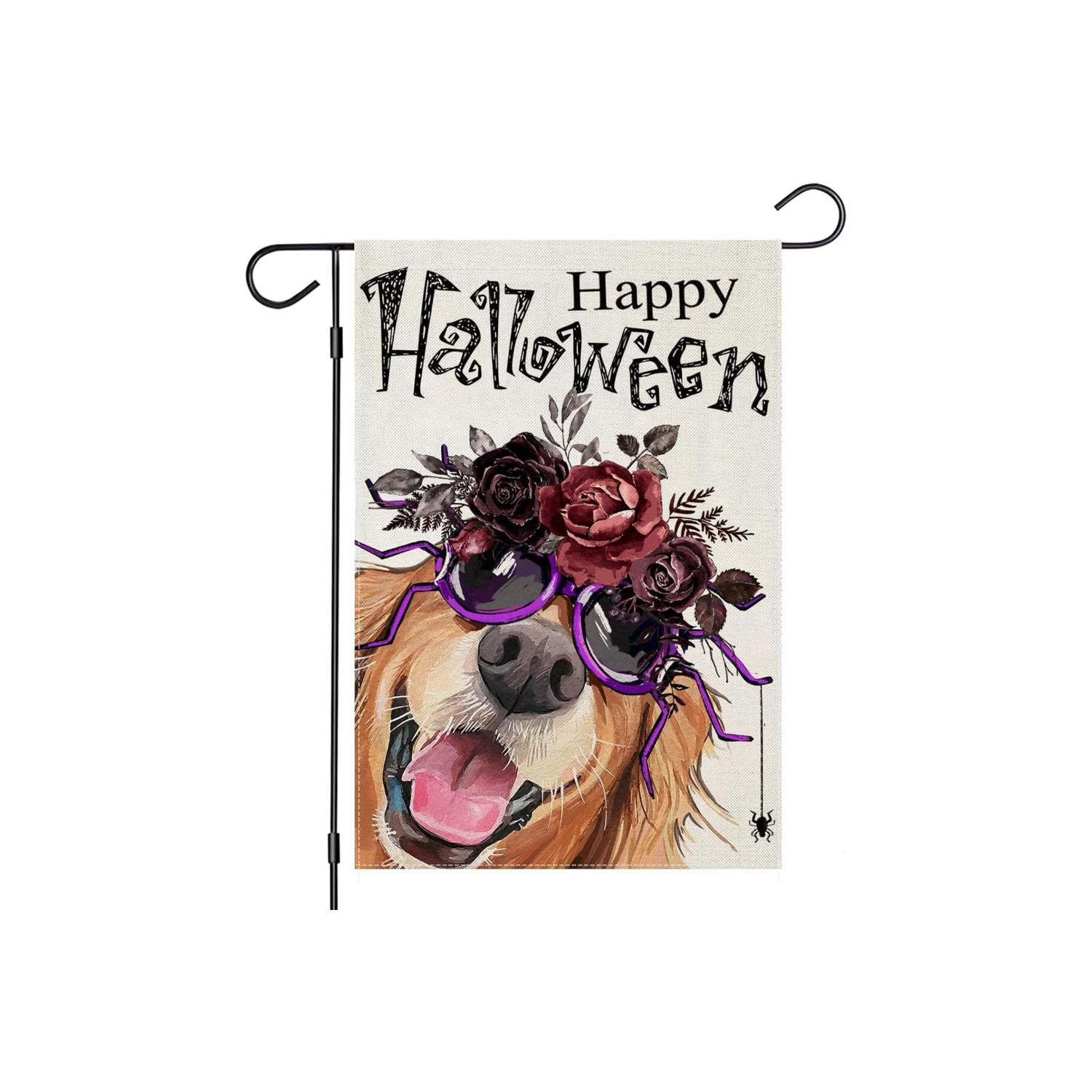 Funky Halloween Dog Printed Flag For Garden Decoration-Globe Flags
