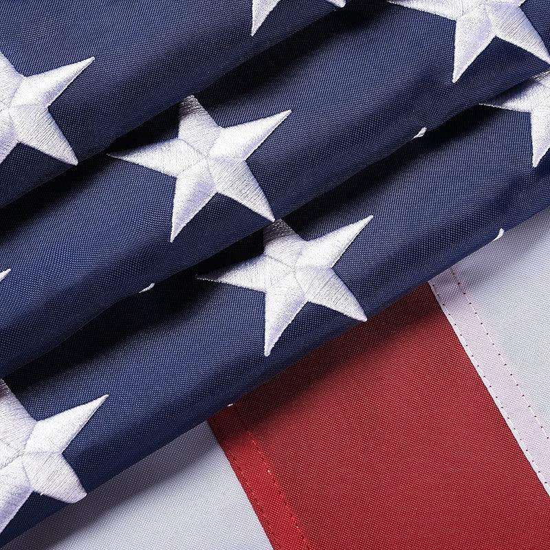 Heavy Duty USA Flag – Stars and Reinforced Stitching for Outdoor-Globe Flags