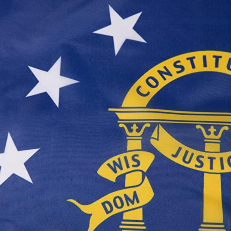 Georgia State Flag – High-Quality Flag for Indoor and Outdoor Use-Globe Flags