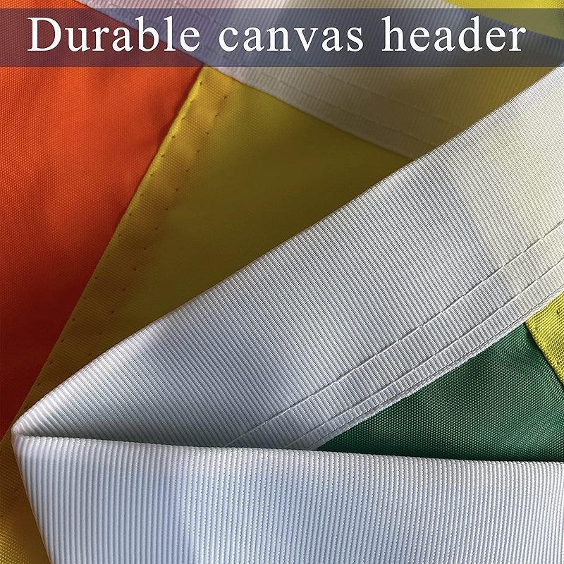 Rainbow Pride Outdoor Flag – Durable Nylon with Sewn Stripes-Globe Flags