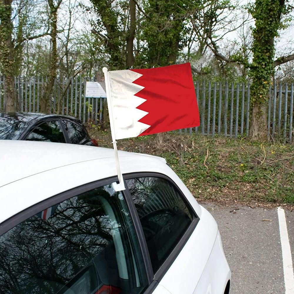 Bahrain Flag For Vehicle Polyester Window Mount 30x45cm-Globe Flags