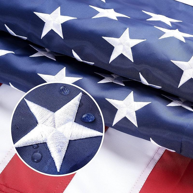 Heavy Duty USA Flag – Stars and Reinforced Stitching for Outdoor-Globe Flags