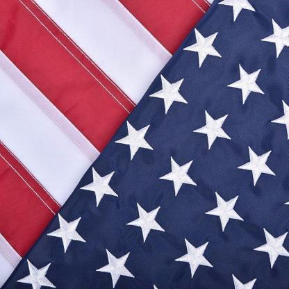 Embroidered Stars American Flag - Heavy Duty and Stable Fabric-Globe Flags