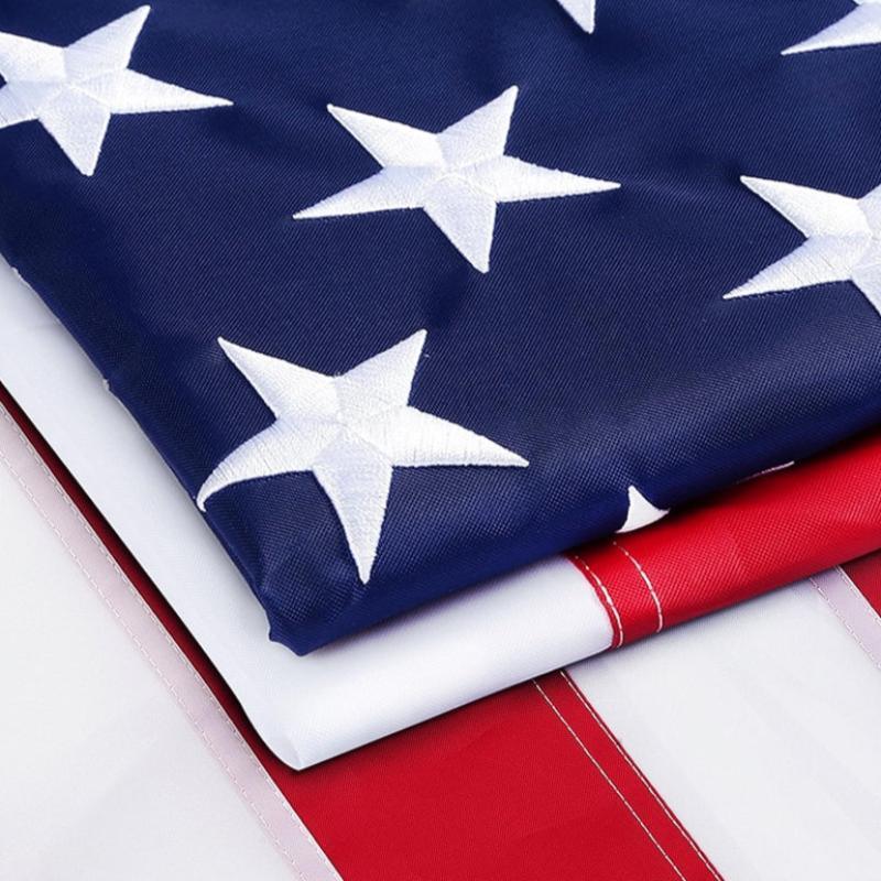 Heavy Duty Embroidered Flag – Durable Outdoor Flag with Brass Grommets-Globe Flags