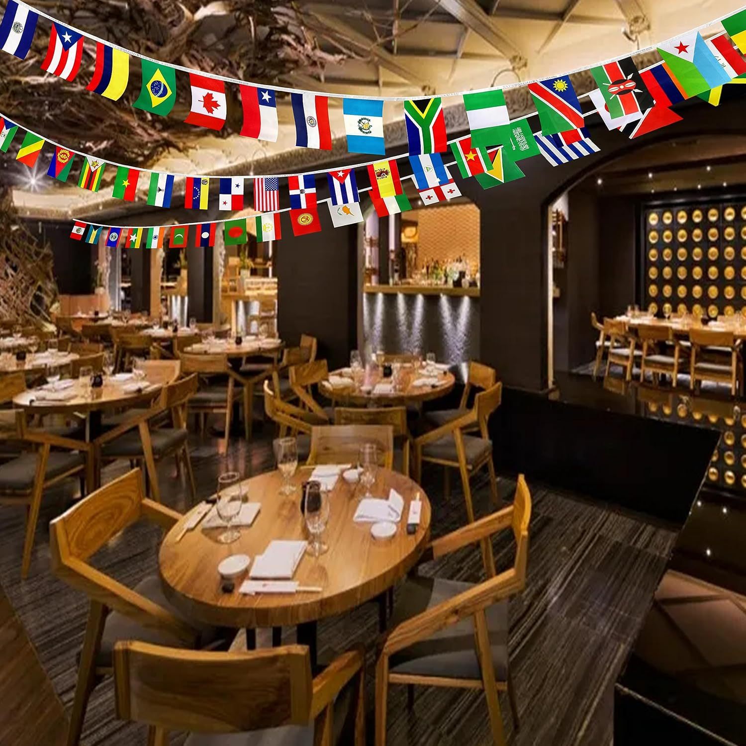 224 Pc Of Mini International Countries Flag-Globe Flags