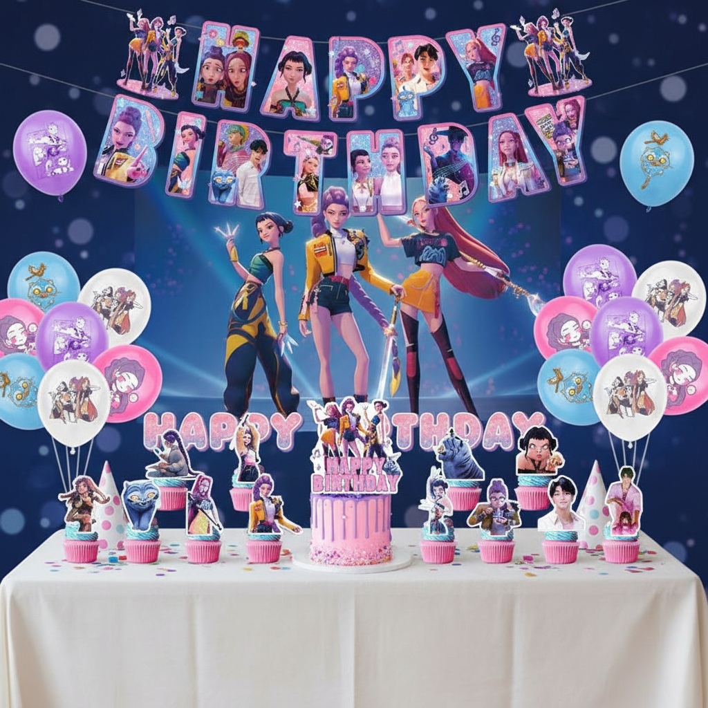 K Pop Demon Hunter Party Decorations