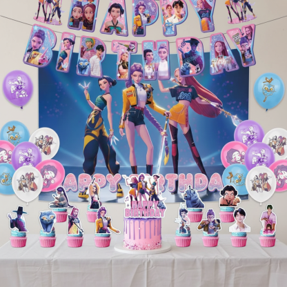 K Pop Demon Hunter Party Decorations
