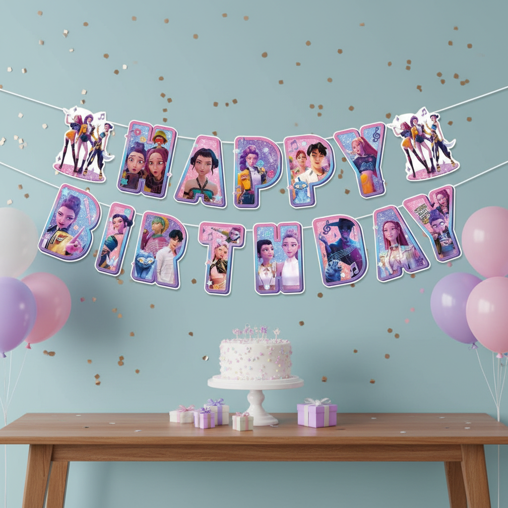 K Pop Demon Hunter Party Decorations