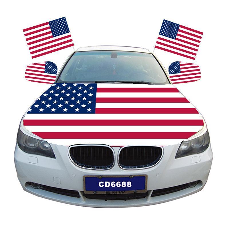USA Flag Car Hood-Globe Flags