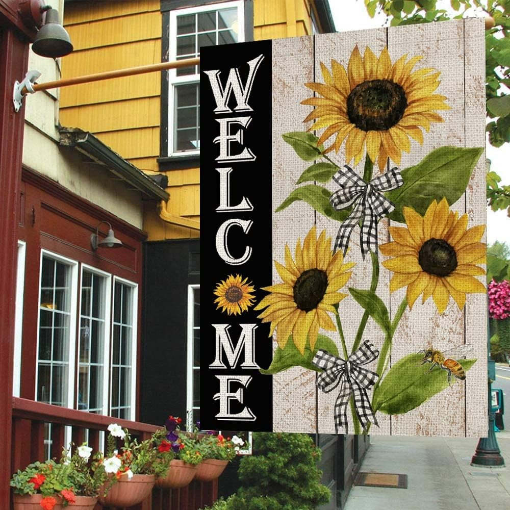 Sunflowers Printed Summer Garden Flag-Globe Flags