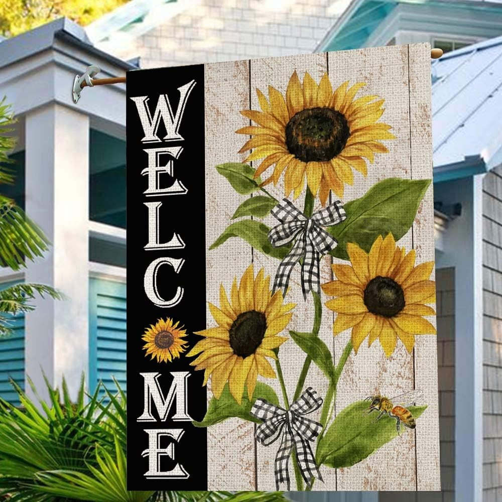 Sunflowers Printed Summer Garden Flag-Globe Flags