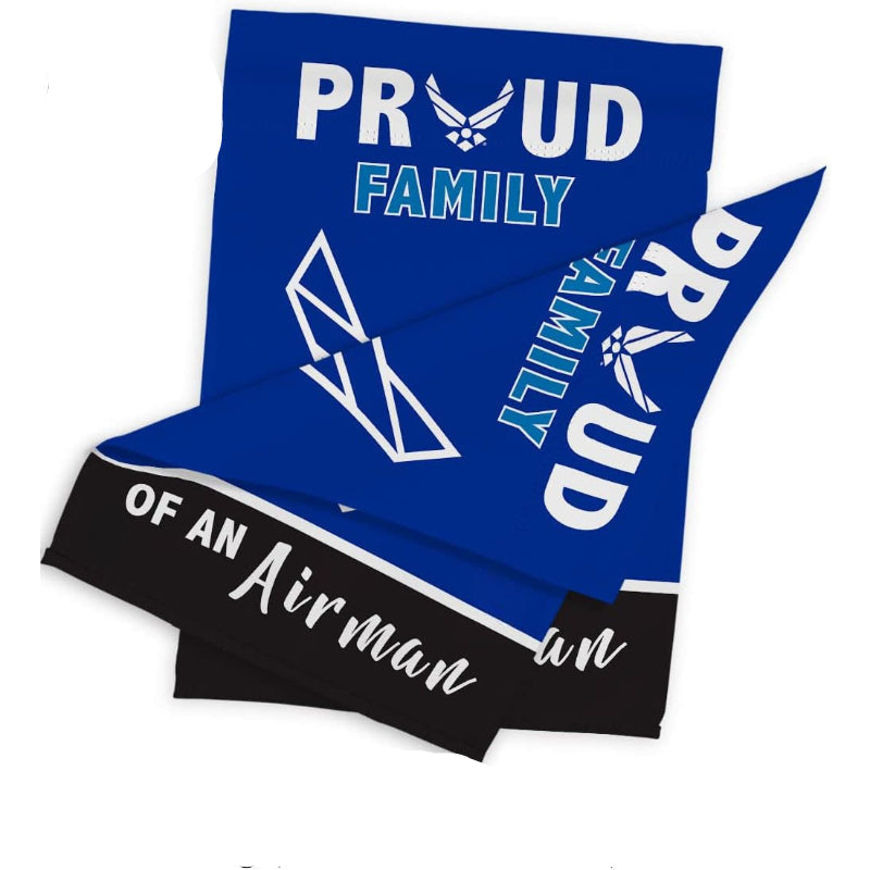 Airman Heritage Garden Flag close-up showing double-sided print quality