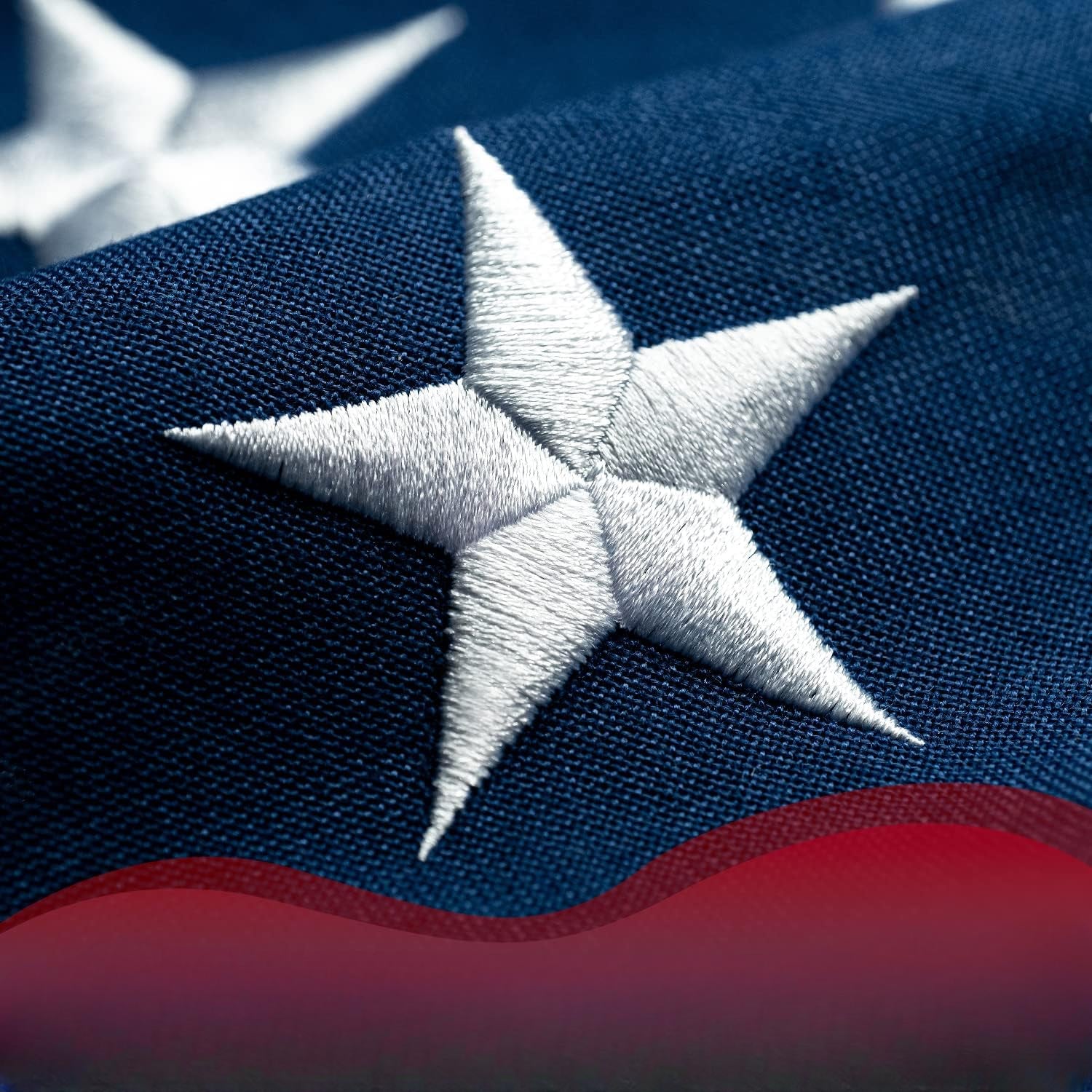 Embroidered Stars And Stripes American Flag-Globe Flags