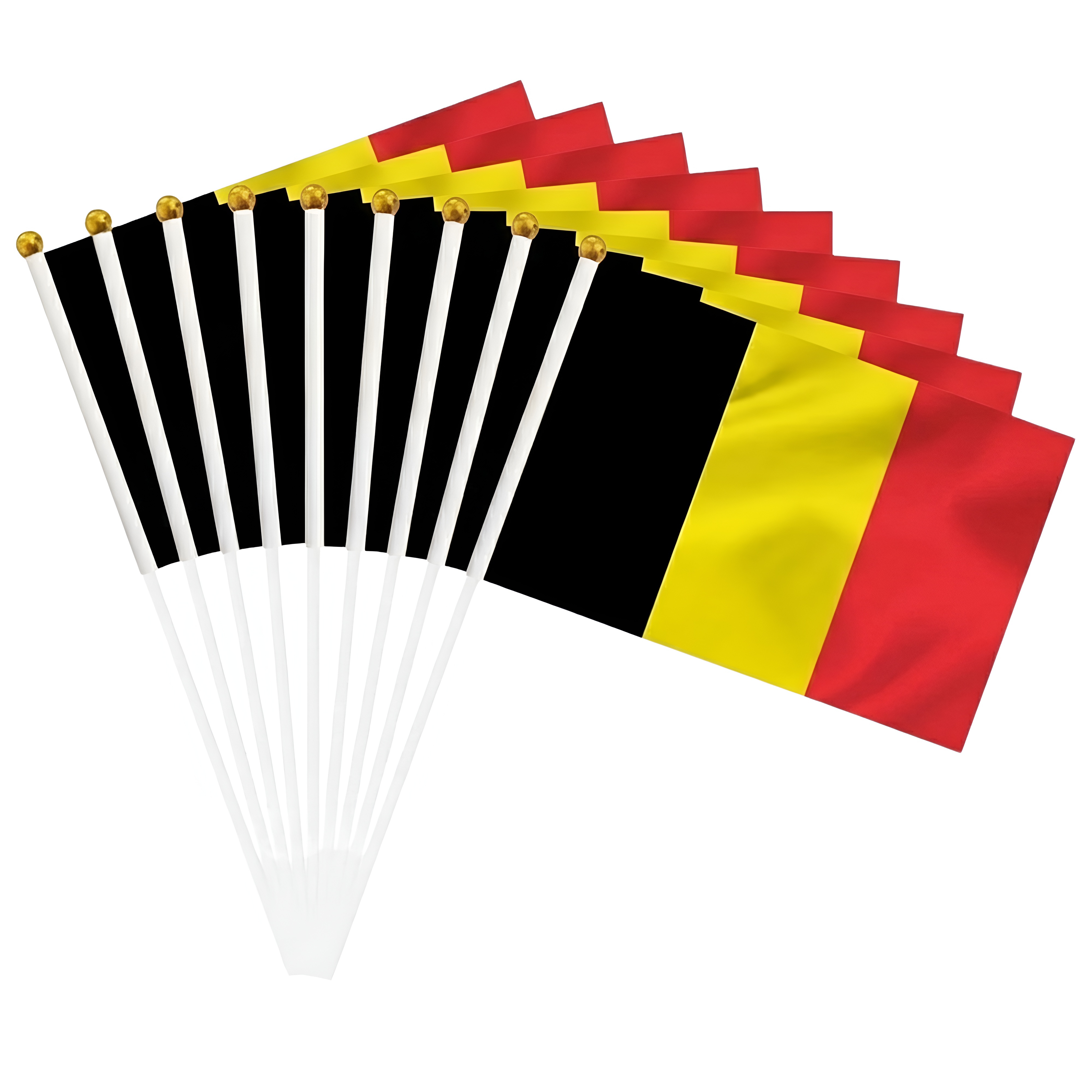 10 Pieces Of Official FIFA 2026 Belgium Mini Flags