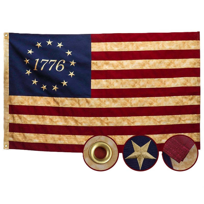 Betsy Ross Vintage Flag-Globe Flags