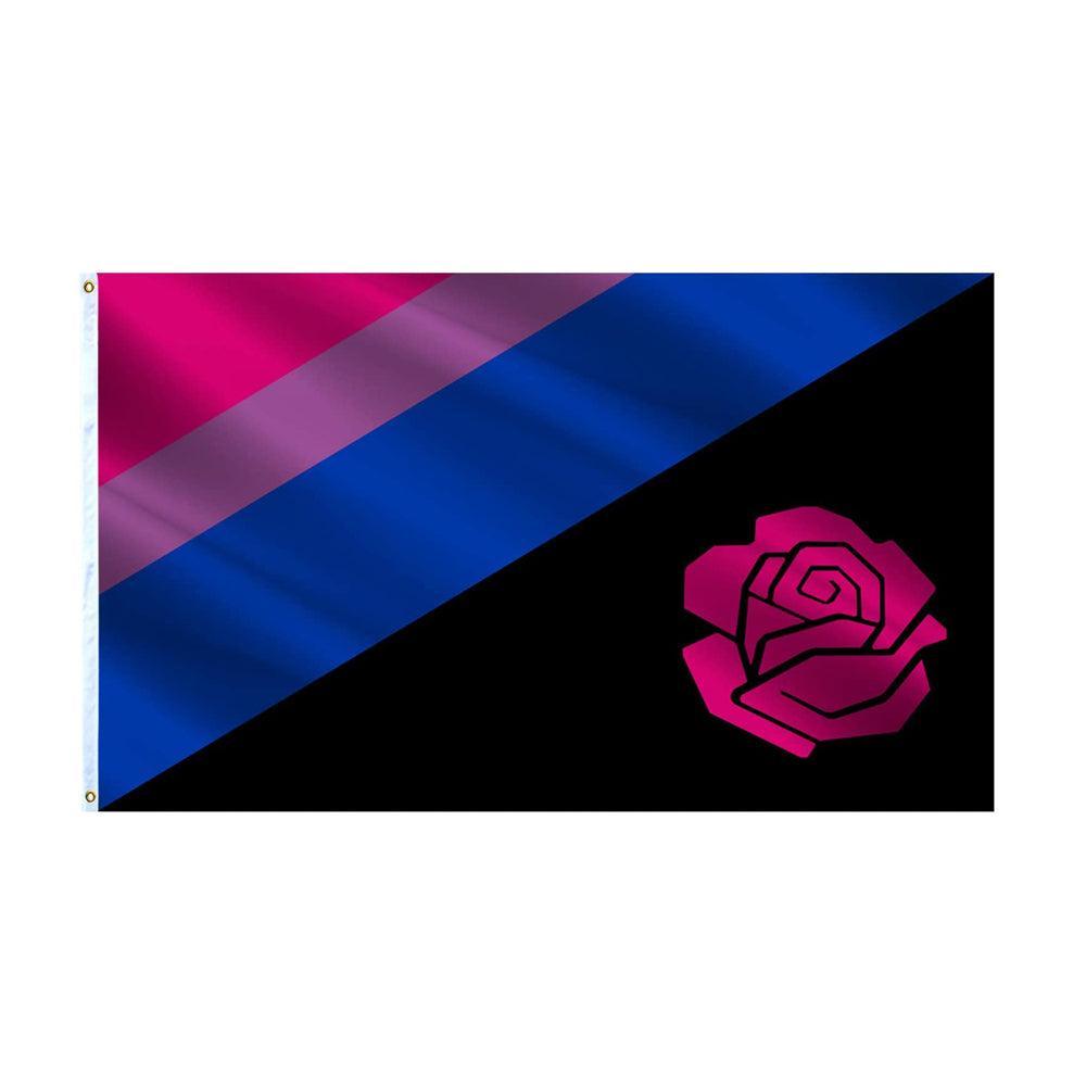 Bisexual Socialist Pride Flag-Globe Flags