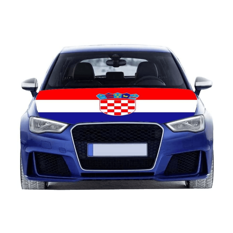Croatia Car Hood Flag-Globe Flags