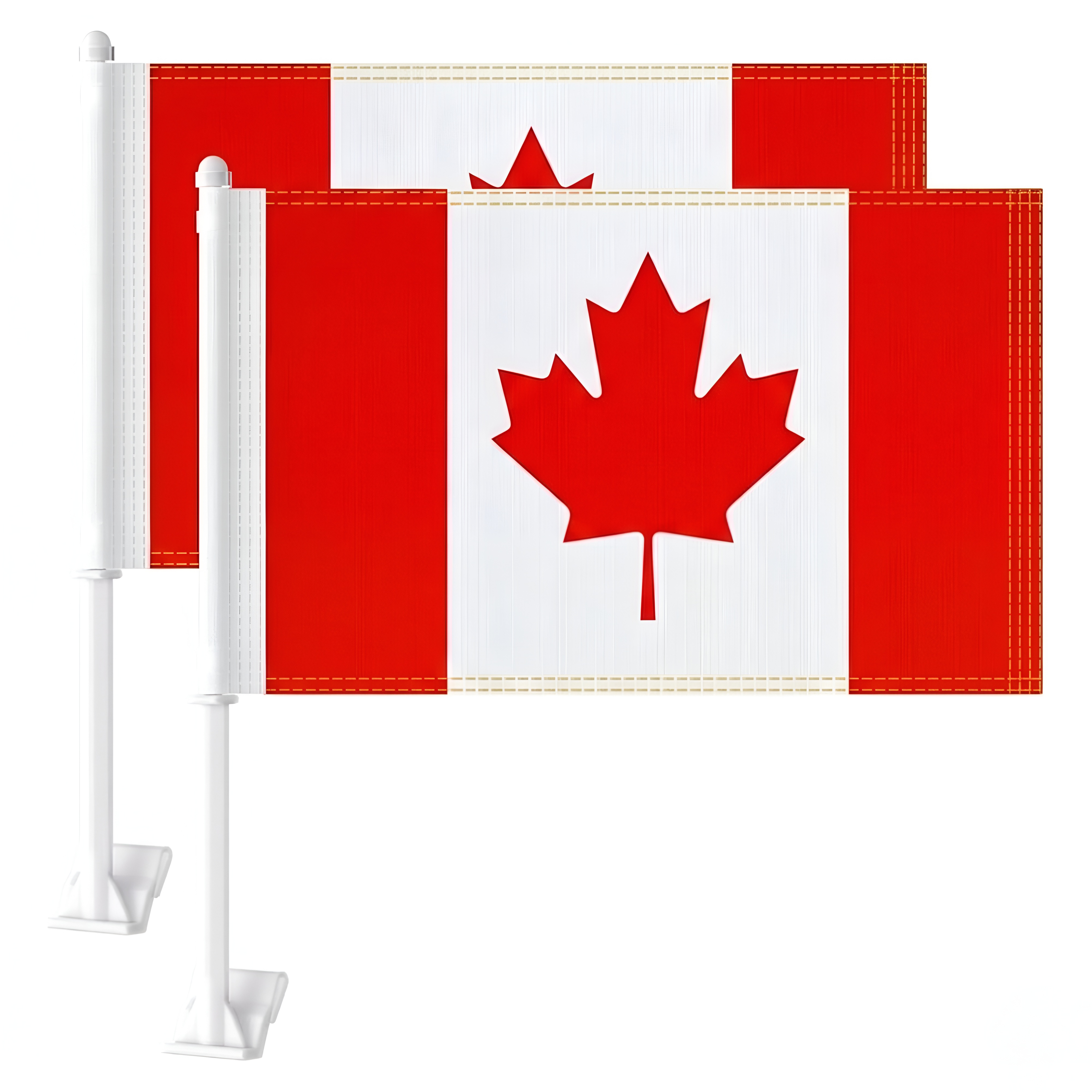 Official FIFA 2026 Canada Car Flag attached to car window
