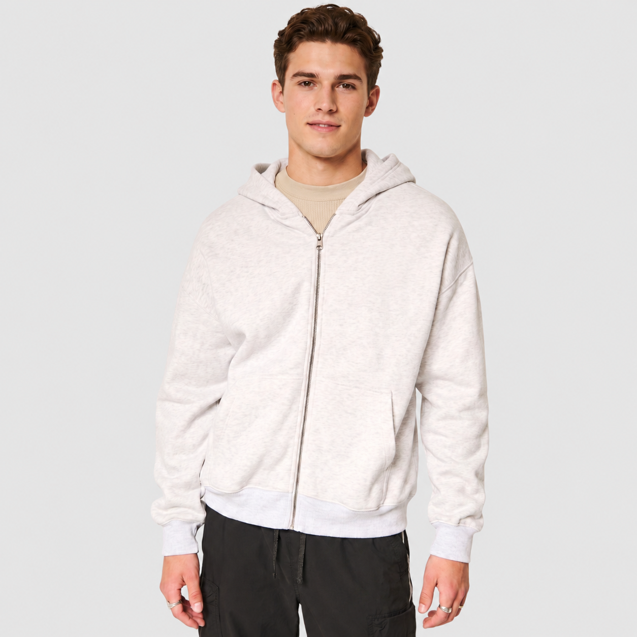 Graphic Quarter Zip Fleece Casual Sweatshirt And Hoodie